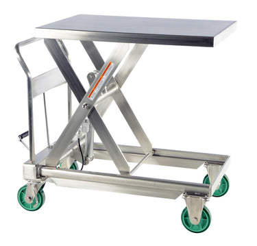 SS HYDRAULIC SCISSOR CART 1.1K 35.5X23.5